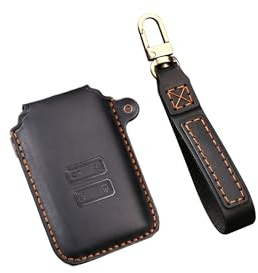 ontto Autoschlüssel Hülle Passt für Renault Arkana Megane Espace Scenic Laguna koleos Clio Master Bus Zoe Autofernbedienung Schlüsselanhänger Leder Schutzhülle Schlüsselcover Schlüsselbox-B Schwarz
