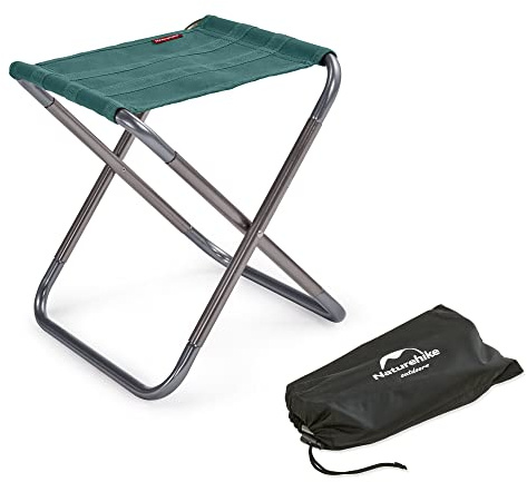 Naturehike Sgabello Pieghevole da Campeggio Portatile Mini Sedia Pieghevole da Esterno Sedia Pieghevole Leggera Adatta per La Pesca Campeggio Escursionismo Giardino (Verde)
