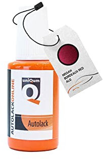 uniQum Autolack Lackstift fürs Auto für Nissan Bordeaux RED AL0 Autolack Reparatur 30 ml