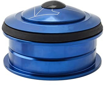 Fahrrad 1-1/8 Lager Steuersatz, 44 Mm Rahmen 28,6 Mm Gewindelos Gerader Gabelschaft Gabel Lager Fahrrad-Steuersatz (Color : Blue, Size : 44mm)