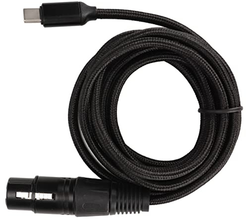 Cavo USB C a XLR Femmina - Cavo Microfono Low Noise Plug and Play per e Recording Studio