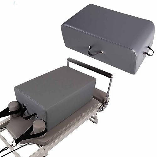NILoykg& Pilates-Sitzbox Für Alle Reformer-Geräte, Sitzbox, Pilates-Trainer, Fitnessgeräte, Pilates-Zubehör Für Übungen, Die Den Bewegungsumfang Erweitern,Grau