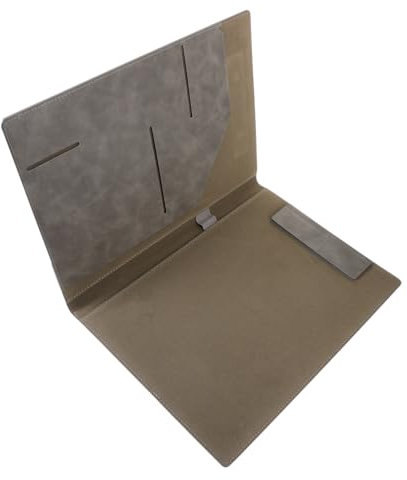STOBOK Professioneller A4 Portfolio Ordner Aus Pu Leder Mit Magnetverschluss Dokumenten Organizer Für Büro Und Präsentationen Business Mappe Für Männer Und Beruf