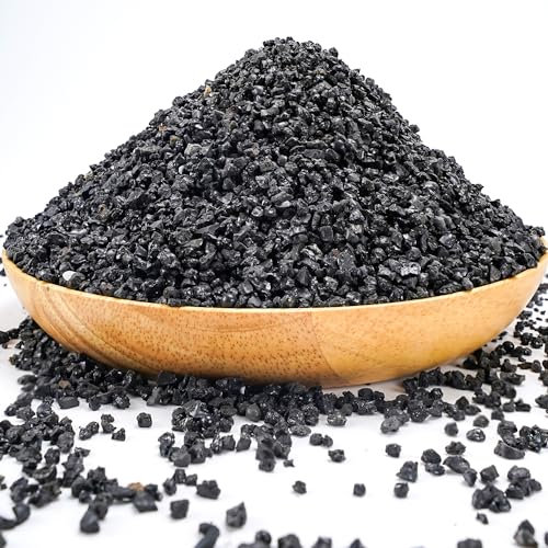 TOYPOPOR 2,7 kg de plantes grasses et cactus noir de sable noir, décoration et additif, gravier de roches, galets décoratifs pour bonsaï, jardinage féérique, terrarium, remplissage de vases, top