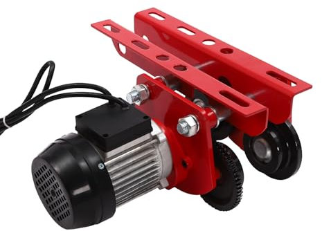 Elektrischer Kettenzug 370W Elektrischer Flaschenzug Elektrische Laufkatze für elektrische Seilwinden bis 1000 Kg, 10m/min