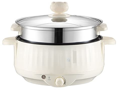 ANSNOW Ollas Cocina Eléctrica Multifuncional en el Dormitorio de Estudiantes Cocina Eléctrica Doméstica Sacar Olla Caliente Sartén Eléctrica Sartén Humeante Bandejas de Cocina Eléctrica Antiadherent