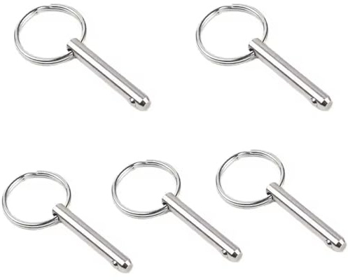 5 Stück Schnellspannstifte, 6 mm x 70 mm, Karbonstahl, Sicherheitsnadel, Sicherungsstifte Hardware für Boot, Mechaniker