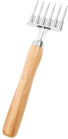 OKUMEYR Piccone da Ghiaccio in Metallo con in Tritaghiaccio Professionale a Sei Punte Attrezzo per Ghiaccio Versatile per Bar Resistente e Durevole