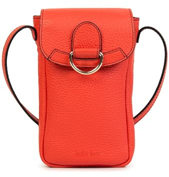 Kate Lee Damen Sac en Cuir Pochette Téléphone Zelie Corail Tasche, Korallenrot