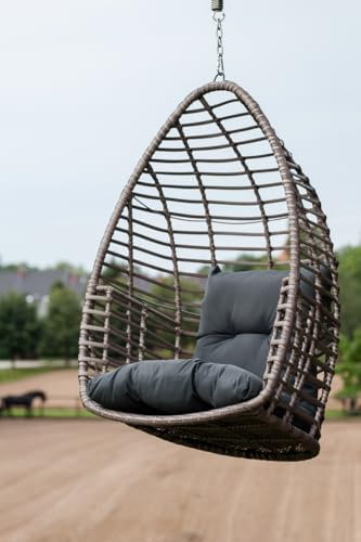 Bello Giardino | Hängesessel Outdoor mit Gestell Piatto Hängeschaukel, Hängestuhl Outdoor Hanging Chair Garten - Hängesitz Schaukel für Balkon und Terrasse Indoor/Outdoor