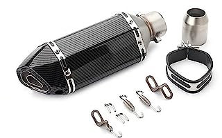TUHBCX Motorräder Auspuffanlage Für CB400 Für Er6n Cb650 51MM Universal Motorrad Auspuffrohr Schalldämpfer Racing Escape Ak Auspuff Moto Für Yamaha R15 Für Tmax 500 FZ6 Schalldämpfer(A)