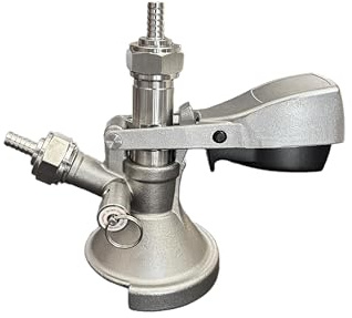 Semfeil Brew All 304 Stainless Steel A-Type Barrel Coupling Beer Barrel German Slider A System Barrel Coupling Beer Kegerator Parts Beer Barrel Tap for German A System Barrel Coupling Dispenser
