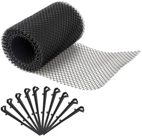 Filet de protection pour gouttières - Filet de protection contre les feuilles pour gouttières, filet de protection de gouttière | Design robuste et durable, empêche les blocages et le débordement