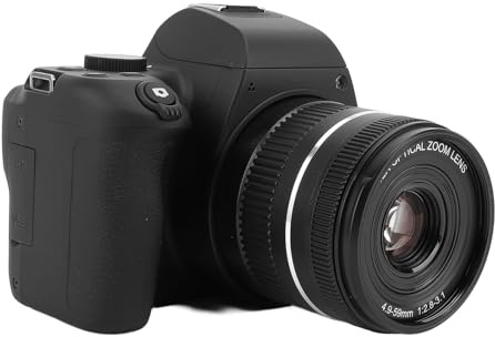 Fotocamera Digitale 4K per Fotografia, Fotocamera HD Compatta da 72 MP, Fotocamera Micro Reflex con Zoom Digitale 12x e Messa a Fuoco Automatica con Obiettivo Telescopico,