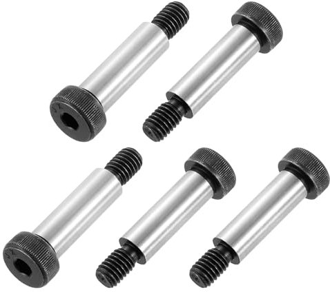 QUARKZMAN Tornillos De Cabeza Hexagonal Con Hombro De Acero Aleado, Longitud Del Hombro 1-1/2, Diámetro Del Hombro 1/2, Roscado 3/8-16 UNC, 10 Piezas