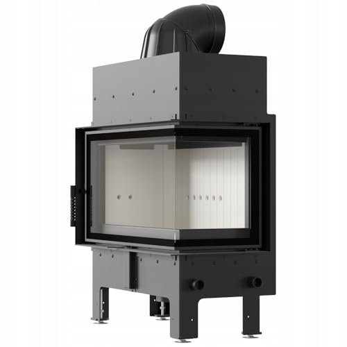 KRATKI Kamin aus Stahl 12 kw Floki Rechts fi 200 Kamineinsatz BImSchV Stufe 2