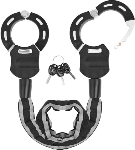 LustLocke Antivol Trotinette Electrique, Cadenas Trotinette avec Clés, Antivol Menotte avec Housse de Protection en Silicone pour Scooters, Vélos, Poussettes