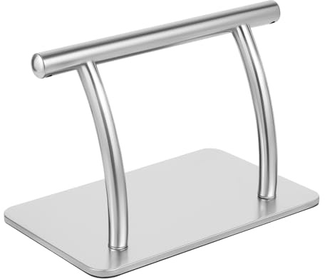 Edelstahl Fußstütze Friseur 29.5x19cm Metallständer für Friseursessel 0.7mm Rohrwandstärke, Friseurfußstütze, für Beauty Spa Nail Massage Salon Stühle