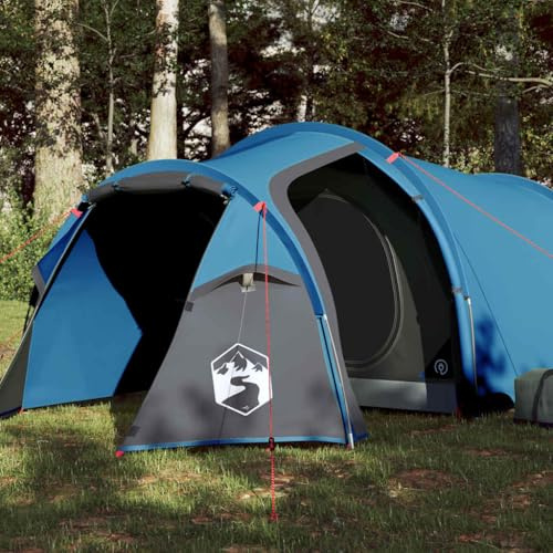 SKM Tunnelzelt 2 Personen Blau Wasserdicht,Sportartikel,Outdoor-Aktivitäten,Camping & Wandern,Zelte,Blau,3.55KG,94387