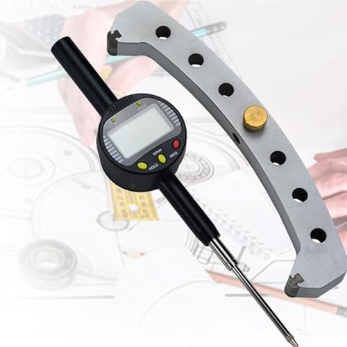 Digital Radius Gauge - 200mm Measuring Jaws, High Accuracy Inside and Outside Radius Gage, Measuring Range 450-2500mm