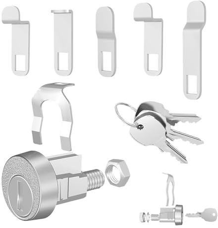 Serrure De Boite Aux Lettres Avec Clés | Cadenas Pour Meuble À Classement Avec 3 Clés,Fournitures Pour Jardin Et Extérieur Pour Terrasse Porche Piscine Balcon Cour