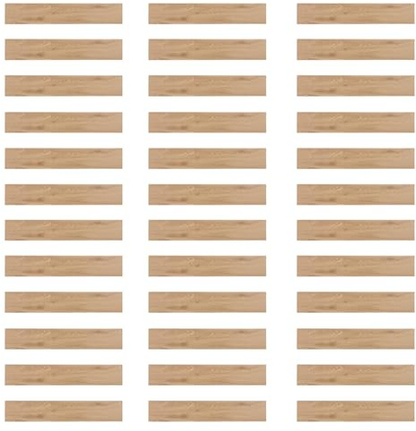 36 piezas de suelo de PVC, pegatinas autoadhesivas para pisos, suelos de vinilo de grosor de 1,3 mm, baldosas impermeables para cocinas, salones, dormitorios, etc., 91,44 x 15,24 cm (color de registro