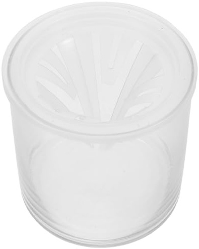 HOODANCOS Vaso Idroponico in Vetro 10X10 CM con Cestino a Rete con Foro Conico per Propagazione Piante e Bulbi Contenitore per Coltivazione senza Terra Adatto per Giardinaggio Domestico e