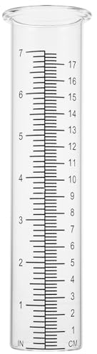 GETAJGHSD Tube Pluviomètre en Verre 2 Pièces Graduation Intuitive pour Statistiques Agricoles et Jardin Extérieur
