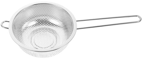 Healifty Cestello Inox Scolapasta Manico Singolo da 16,5 CM Setaccio Multifunzionale per Alimenti Freschi e Scolatura di Pasta e Verdura