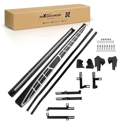 maXpeedingrods 2pcs Side Steps for Kia Sportage MK4 generation 2016-2021 Running Boards Aluminum Alloy Foot Rail Sills Anti-silp | Aggressive Look Lightweight Aluminum Non-Slip Running Boards Easy Access Corrosion Resistant Bolt-On Installation No Drilling
