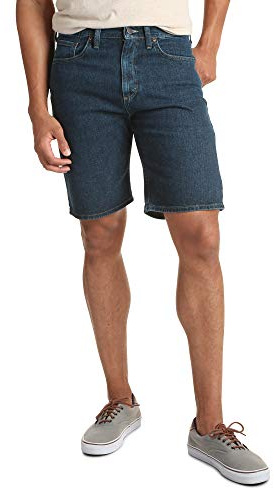 Wrangler Authentics Men's Classic Relaxed Fit Five Pocket Jean Short, Nightfall Flex, 36