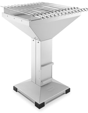 THÜROS T4 Schaschlik Edelstahl Holzkohlegrill