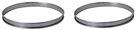 DE BUYER -3093.24 -Cercle a Tarte INOX perfore ht2 ø24cm & 3093.22 -Cercle a Tarte INOX perfore ht2 ø22 cm