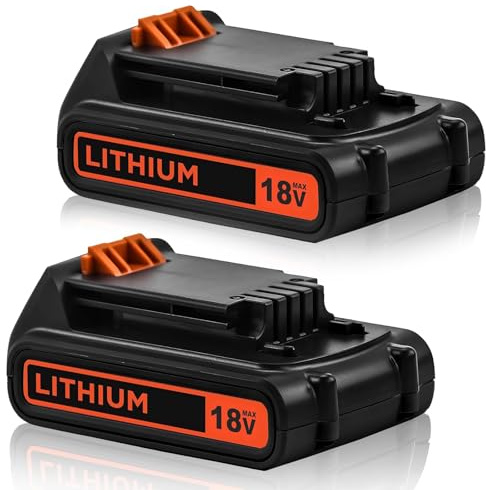 Powayup 2Stück LB2X4020 18V 3.6Ah Ersatzakku für Black Decker 18V Akku BL2018 LBXR20 LBXR2020-OPE LB20 LBX20 LBXR20B-2 LBXR2020-OPE LST220 BL2018-XJ BL1815-XJ