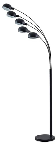 Lindby Stehlampe (Bogenleuchte) Jewa (Modern) in Schwarz aus Metall (5 flammig, E14) - Stehleuchte Standleuchte Floor Lamp Wohnzimmerlampe Wohnzimmerleuchte