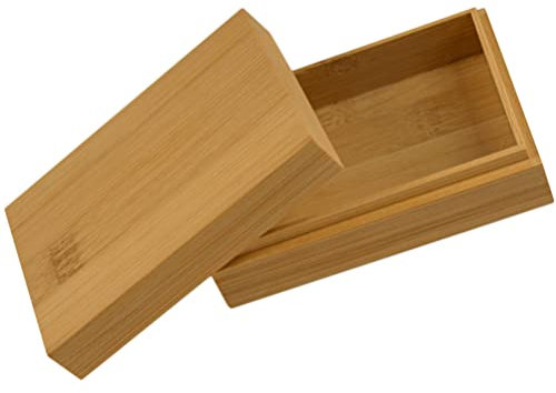 Alipis Hölzern Spielkoffer Spielkartenhalter Box Spielkartendeck Container Rustikale Kartenaufbewahrung Für Karten Bankkarten Visitenkarten Spielkarten Khaki Poker Decksboxen