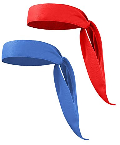 Yizhet 2er Set Sport Stirnbänder, Feuchtigkeitsableitende Stirnbänder für Herren & Damen, Ideal für Yoga, Laufen, Tennis, Training