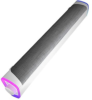 Hemobllo Barra de Sonido para PC Cable, Diseño de Doble Altavoz, Tejido Portátil, Sonido Estéreo Claro, Salida de 6w, Adecuado para Juegos y Escuela