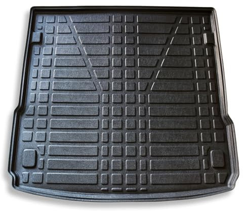 Kofferraumwanne Kofferraummatte Gummi Matte für Audi Q7 4L 2005-2015 schwarz Laderaumwanne aus TPE Wannenmatte E-Parts24