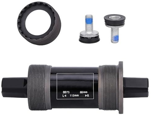 Cisolen Tretlager Fahrrad Innenlager BSA 68 mm Vierkant BSA Quadratisches Tretlagergehäuse Tretlagerachsen für Fahrrad Achse für Kurbelgarnitur Fahrradzubehör