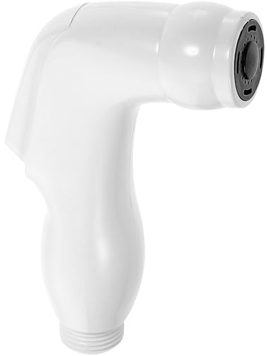 BESTonZON ABS wassersparender Duschkopf, Handbrause, kleiner Duschkopf, Badezimmer-, Bidet-Duschkopf, Badezimmer-, Bidet-Duschkopf, Handbrause, kleine Spritzpistole, weiß
