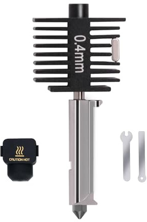 A1 Mini, A2L Upgrade Hotend Kit, 3D Printer Print Head Hot End Heating Block Kit with 0.4mm Hardened Steel Nozzle and Silicone Socks for Bambu Lab A1/A1 Mini/A2L