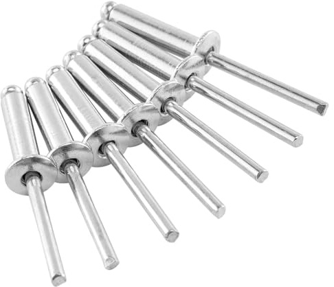 Nuts About Bolts 3.2 x 4mm Aluminium Blind Pop Rivets | Dome Head Open End | Aluminium Body Steel Mandrel | Ideal for Sheet Metal, DIY, Automotive & General Repairs - Pack of 10