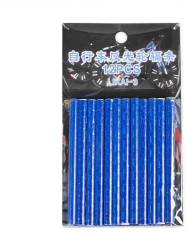 Xinsheinelry 12 Stück Outdoor Cyclings Reflektoren Tube Bikes Rad Speichenreflektoren Mountainbikes Speichenreflektoren Fahrräder Speichenhaut