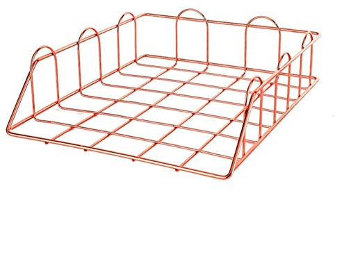 Zeitschriftenhalter, Schreibtisch-Organizer, 20CB, schlicht, trendig, stapelbar, für Büro-Schreibtischbedarf, Organizer, Schreibtischablage, Dokumentenhalter, Roségold, goldene Farbe (Farbe: Gol