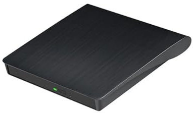 ZKLGS Lecteur DVD pour TV, Lecteur DVD Externe USB 3.0 Lecteur DVD RW Portable Lecteur CD Compatible Ordinateur de Bureau pour Films en Famille(Zwart)