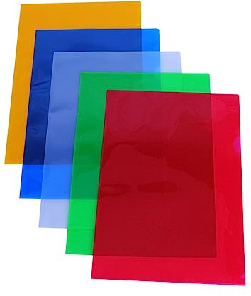 DIYEAH 20stücke Teiliges Dokumentenordner Leichte Reißfeste Kunststoff-mappe Transparente Praktische Einzelseiten-organizer Für Büro Schule Und Alltag Farblich Gemischt