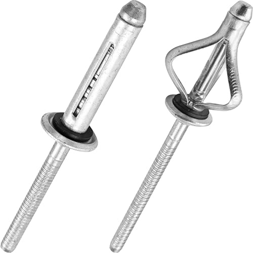 Rivetti ciechi in alluminio ad espansione multipla con O-ring - Assortimento di rivetti bulbo per plastica o materiali morbidi (Ø6,4 x 26 mm - 50 pezzi)