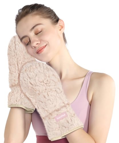 SuzziPad Beheizte Handschuhe für Arthritis Hände, Handwärmer Handschuhe für Karpaltunnel, Arthritis Handschuhe für Männer & Frauen, Wärmehandschuhe für Triggerfinger, Handheizkissen für steife, Beige