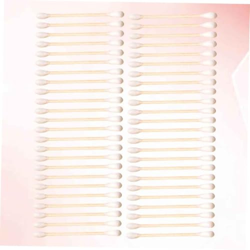 VICASKY Bastoncillos Portátiles 300 de Algodón Beige para Uso Cosmético y Cuidado de Heridas y Dobles para Viaje y Uso en Casa